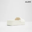 【ALDO】AQUATA-菱格紋厚底涼拖鞋-女鞋(白色)