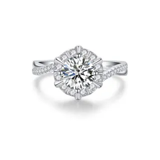 【鉅曜】GIA 1克拉D色 星語鑽石戒指(培育鑽石 18K金)