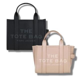 【MARC JACOBS 馬克賈伯】MARC JACOBS The Leather Tote 小號 駝色/黑色 皮革 托特包(H009L01SP21)