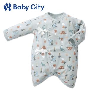 【BabyCity娃娃城 官方直營】美棉長袖初生兔裝-侏羅紀恐龍(2款)