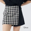 【Qiruo 奇若名品】春夏專櫃黑卡色超短裙2102B 個性十足(M-2XL)