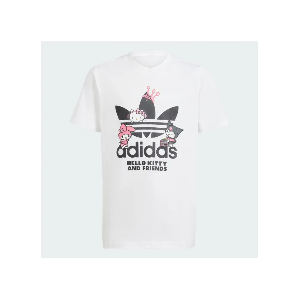 【adidas 官方旗艦】HELLO KITTY 短袖上衣 童裝 - Originals IT7920