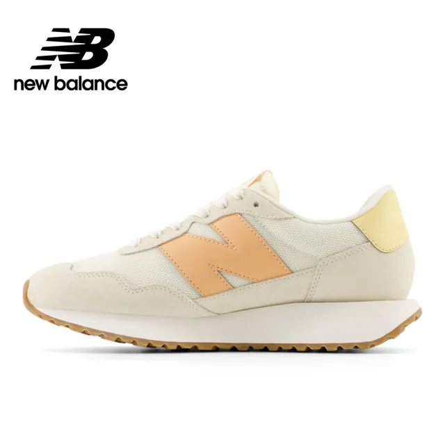 【NEW BALANCE】NB 復古鞋/運動鞋_女性_蜜桃黃_WS237FG-B(MOMO獨家販售)