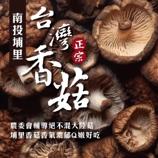 【初品果】正宗台灣南投埔里香菇x1袋(大香菇_直徑約5-10cm以上)