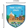【A-ONE 匯旺】西班牙 馬德里 療癒磁鐵+西班牙 桂爾公園立體繡貼2件組紀念磁鐵療癒小物(C205+250)