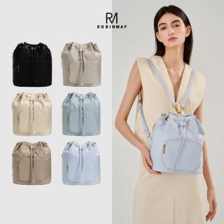 【ROBINMAY】艾蜜莉水桶肩揹包-L(束口、磁扣封口/多色任選)