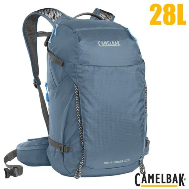 【CAMELBAK】Rim Runner X28 Terra 專業登山背包28L.戶外健行後背包(CB3043401000P 灰藍)