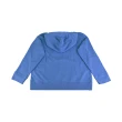 【MM6 MAISON MARGIELA】MM6 Maison Margiela黑字LOGO棉質長袖連帽T恤(女款/藍)
