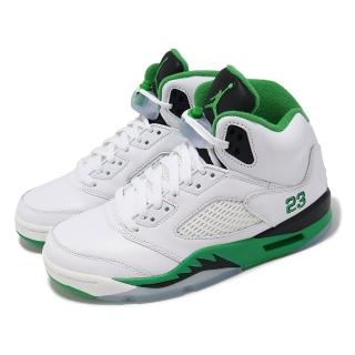 【NIKE 耐吉】休閒鞋 Wmns Air Jordan 5 Retro 女鞋 男鞋 綠 白 Lucky Green(DD9336-103)