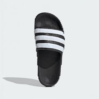 【adidas 愛迪達】ADILETTE 22 運動拖鞋 三葉草 男女 一體成形 運動 休閒 男女 黑(IF3670 ∞)