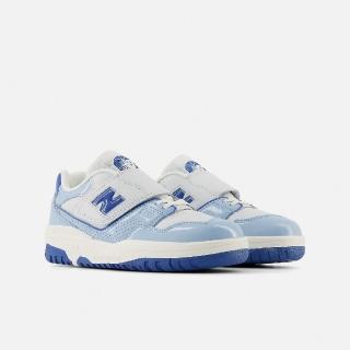 【NEW BALANCE】童鞋 550 鉻藍 石英灰 中童 小朋友 休閒鞋 復古 魔鬼氈 NB(PHB550KE-M)