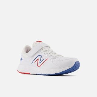 【NEW BALANCE】童鞋 Fresh Foam 76T V1 寬楦 白 藍色瑪瑙 中童 小朋友 運動鞋 NB(PA76TBR1-W)