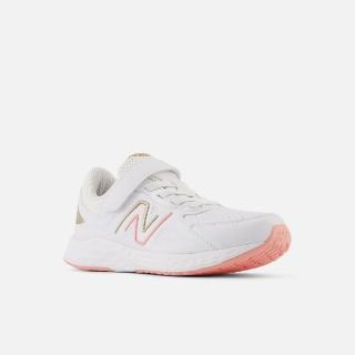 【NEW BALANCE】童鞋 Fresh Foam 76T V1 寬楦 白 自由粉 中童 小朋友 運動鞋 NB(PA76TPG1-W)