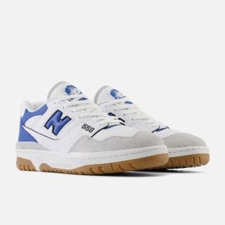 【NEW BALANCE】休閒鞋 550 男鞋 女鞋 白 藍色瑪瑙 藍 復古 膠底 NB IU 著用款(BB550ESA-D)