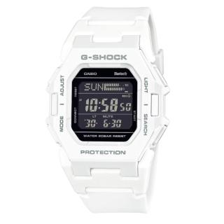 【CASIO 卡西歐】G-SHOCK 藍芽 簡約輕巧型 數位電子錶款 白 GD-B500-7 41.5mm