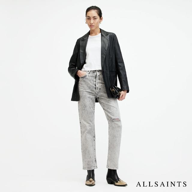 【ALLSAINTS】EDIE 破壞高腰直筒牛仔褲 WE508Z(筒版型)