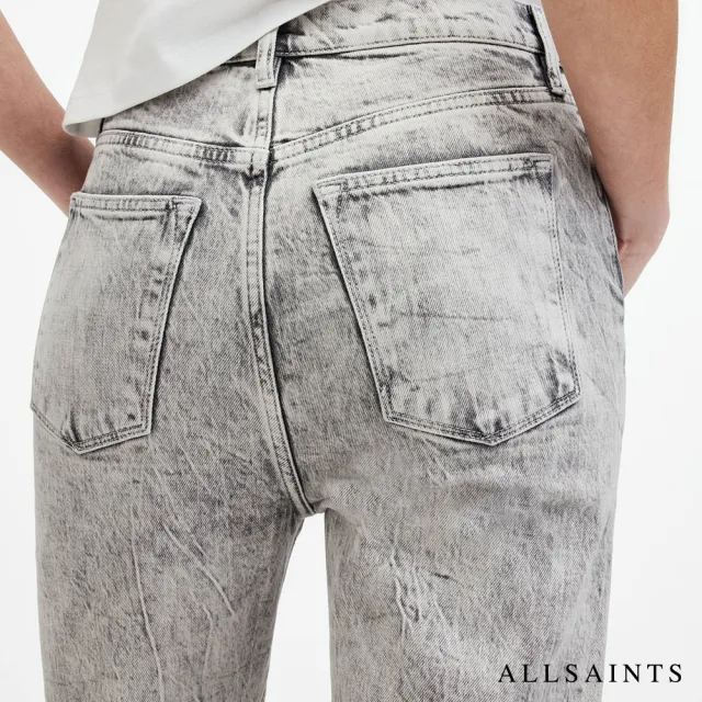 【ALLSAINTS】EDIE 破壞高腰直筒牛仔褲 WE508Z(筒版型)