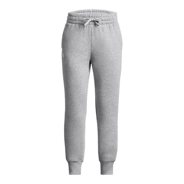 【UNDER ARMOUR】UA 女童 Rival Fleece Joggers運動長褲_1379525-012(灰)