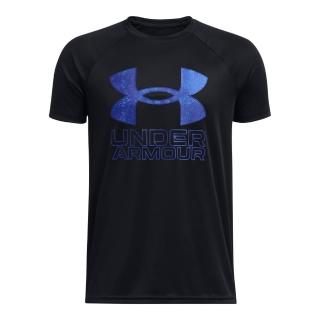 【UNDER ARMOUR】UA 男童 Tech 短T-Shirt 1363281-015(黑藍)