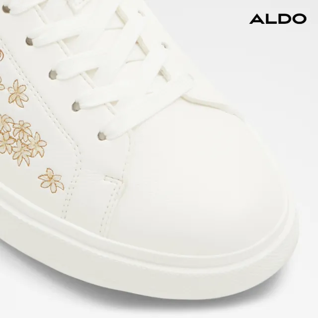 【ALDO】DAXTON-經典潮流限定款綁帶休閒小白鞋-男鞋(白混紅)