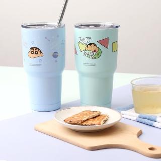 【Norns】蠟筆小新不鏽鋼冰霸杯900ml(保溫杯 酷涼杯 304不鏽鋼 雙層真空飲料杯)