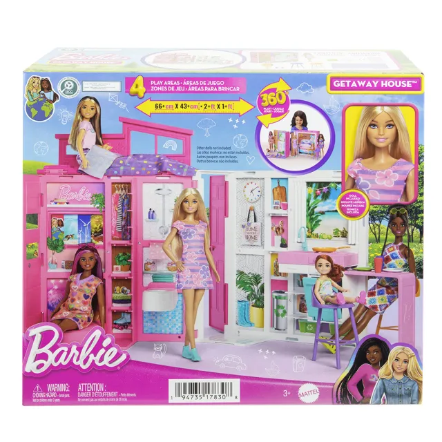 【Barbie 芭比】夢幻度假小屋組合