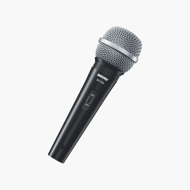 【SHURE】SV100-X 動圈式多功能有線麥克風(黑色)