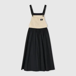 【GAP】女裝 工裝吊帶洋裝-黑色(890016)
