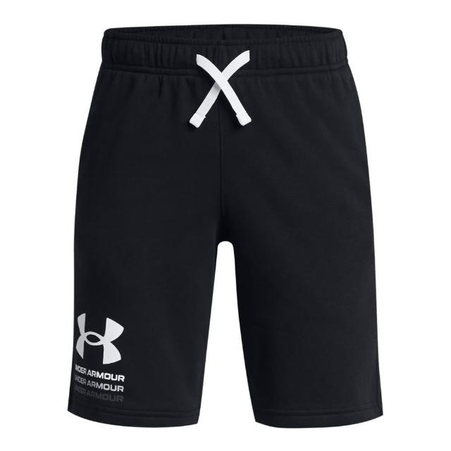 【UNDER ARMOUR】UA官方直營 男童 Rival Terry 運動短褲_1383135-001(黑)