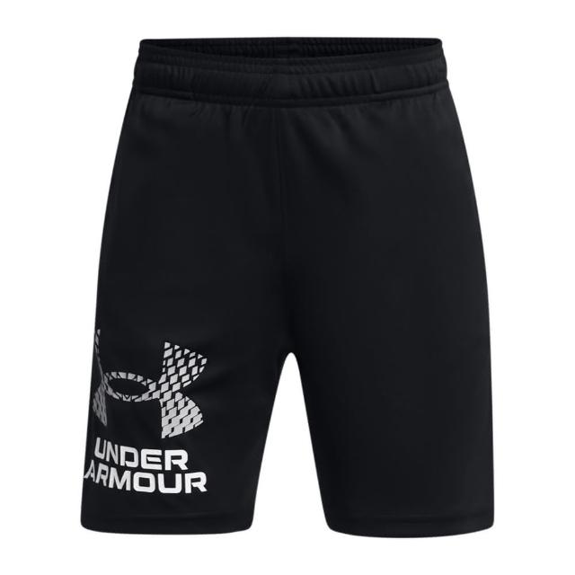 【UNDER ARMOUR】UA 男童 Tech Logo 運動短褲_1383333-001(黑)