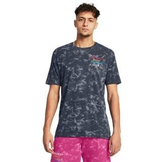 【UNDER ARMOUR】UA 男 巨石強森 Project Rock AOP 短袖T-Shirt 1383294-044(灰色)