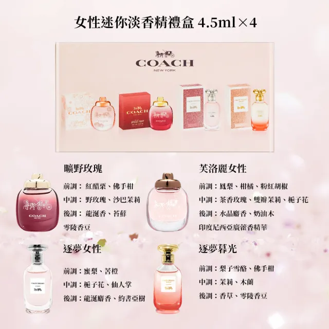 【COACH】迷你香水禮盒 4.5ml*4(平行輸入_兩款任選)