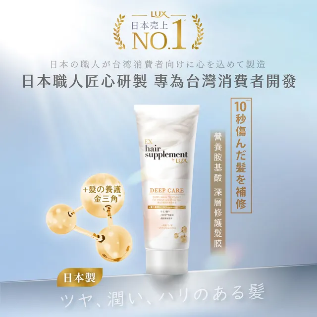 【LUX 麗仕】新升級 髮的補給 營養胺基酸 深層修護髮膜170g