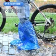 【Dagebeno荷生活】機車族神器可拋棄式防雨鞋套 防水防泥透明款耐磨雨鞋套(成人短款6包)