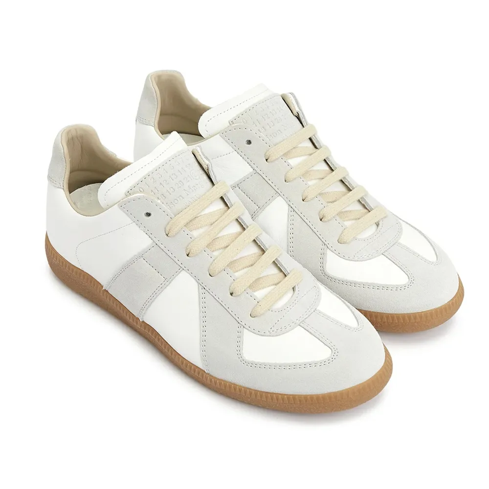 【Maison Margiela】MAISON MARGIELA Replica 象牙白 小牛皮 運動鞋(S57WS0236P1895)