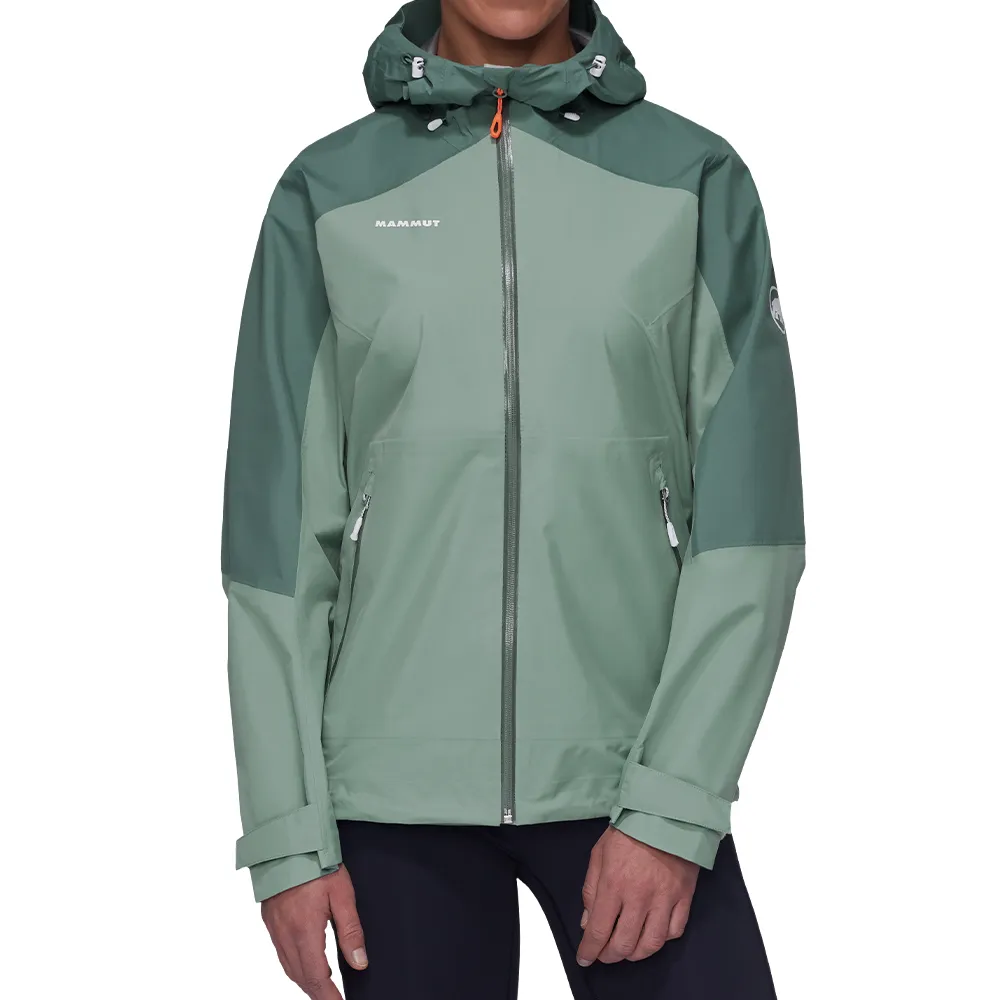 【Mammut 長毛象】Convey Tour HS Hooded Jacket AF GTX防水連帽外套 女款 玉石綠/深玉石綠 #1010-28802