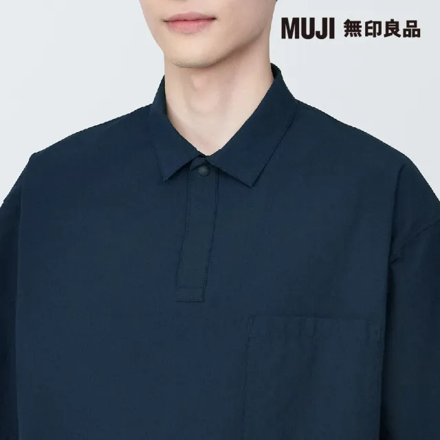 【MUJI 無印良品】男棉混涼感短袖布帛POLO衫(共6色)