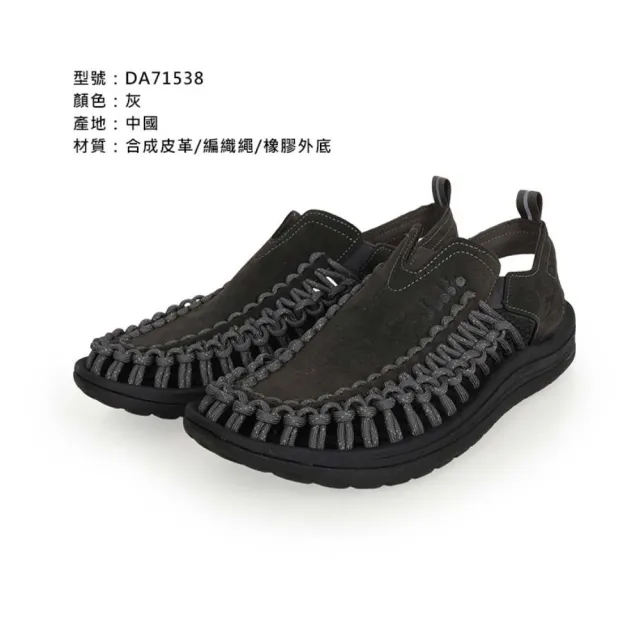 【DIADORA】男編織涼鞋-沙灘鞋 健走鞋 水陸鞋 灰(DA71538)