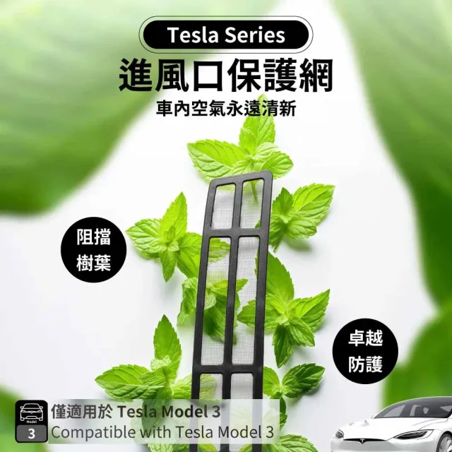 【peripower】Tesla系列-進風口保護網-3 PO-05(車麗屋)