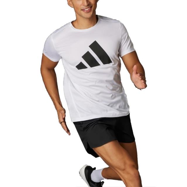 【adidas 愛迪達】圓領短袖T恤 RUN IT TEE 男 - IN0075