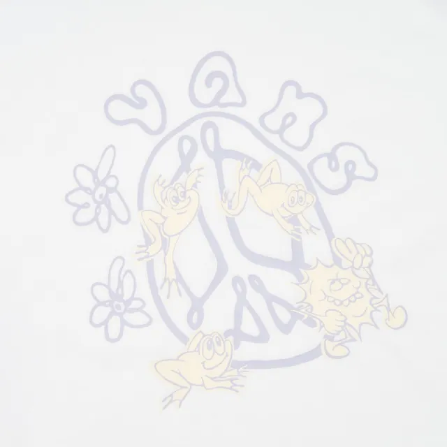 【VANS 官方旗艦】Doodle Peace 女款白色短袖T恤
