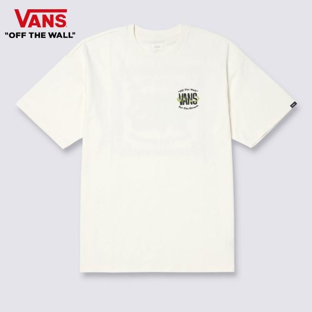 【VANS 官方旗艦】Logo 男女款米白色短袖T恤