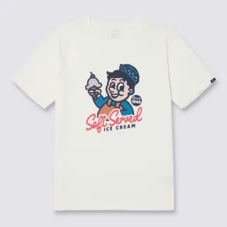 【VANS 官方旗艦】Ice Cream Boy 男女款米白色短袖T恤