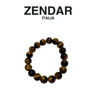 【ZENDAR】國際精品 頂級虎眼石手鍊(10mm 男款 贈禮盒提袋)
