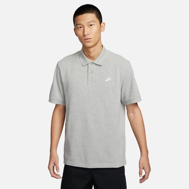 【NIKE 耐吉】上衣 男款 短袖上衣 運動 Polo 衫 AS M NK CLUB SS POLO PIQUE 灰 FN3895-063