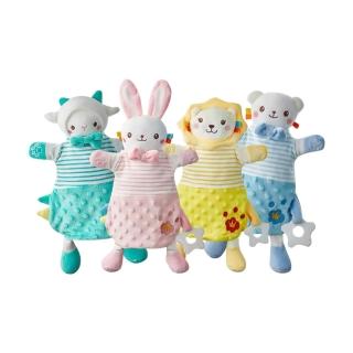 【JoyNa】動物安撫巾 安撫玩偶手偶(寶寶玩具/牙膠/可啃咬/抓握練習/觸感刺激/彌月禮)