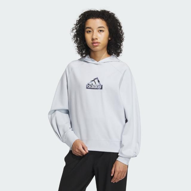 【adidas 愛迪達】連帽上衣 帽T 女 IM8826