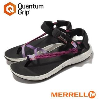 【MERRELL】女 Bravada Cord WRAP 戶外織帶涼鞋.拖鞋.海灘鞋(ML037114 桃紅色)