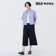 【MUJI 無印良品】女有機棉涼感平織布標準領短袖襯衫(共4色)