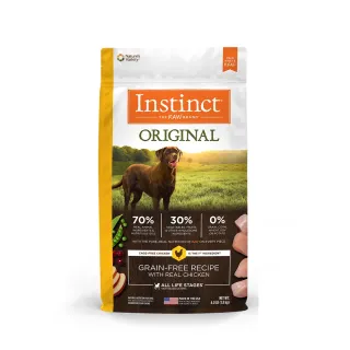 【Instinct原點】雞肉無穀全犬配方4lb(WDJ 狗飼料 無穀飼料  不含麩質 肉含量74%)